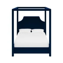 Custom Provence Canopy Bed 35 Custom Provence Canopy Bed -Home Decorate Shop ProvenceCanopyBedinAdelaNavyVelvet.01