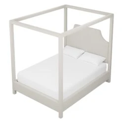 Custom Provence Canopy Bed 25 Custom Provence Canopy Bed -Home Decorate Shop ProvenceCanopyBedinClaudethBeigeWoven.03