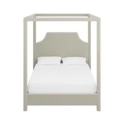 Custom Provence Canopy Bed 26 Custom Provence Canopy Bed -Home Decorate Shop ProvenceCanopyBedinDaliIvoryVelvet.01