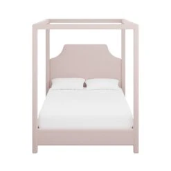 Custom Provence Canopy Bed 32 Custom Provence Canopy Bed -Home Decorate Shop ProvenceCanopyBedinFrancisBlushWoven.01