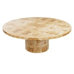 Custom Roberts Dining Table -Home Decorate Shop RobertsTable.GoldenPecanlMappaBurl.02