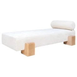 Row Daybed In Ivory Tweed -Home Decorate Shop RowDaybedinIvoryTweed.02