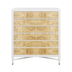 Custom Sadie Tall Boy Dresser -Home Decorate Shop SadieTallBoyDresser.NaturalMappaBurl.01