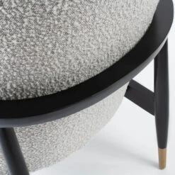 Santarelli Lounge Chair In Grey Boucle -Home Decorate Shop SantarelliLoungeChairinGreyBoucle.04