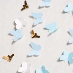 Scattered Butterflies Large - Light Blue -Home Decorate Shop Scattered 20Butterflies 20 20Light 20Blue.04