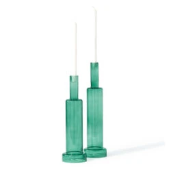 Skyscraper Green Candle Holder - Set Of 2 -Home Decorate Shop SkyscraperGreenCandleHolder Setof2.03