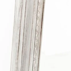 Small Grey Wash Mirror With Decorative Wreath Top -Home Decorate Shop SmallGreyWashMirrorwithDecorativeWreathTop.05