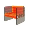 Smokey Orange Acrylic Armchair