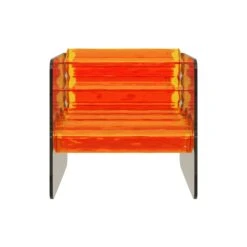 Smokey Orange Acrylic Armchair -Home Decorate Shop SmokeyOrangeAcrylicArmchair.03