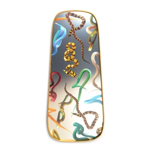 Snakes Mirror Large By Seletti