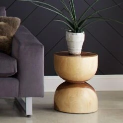Hourglass Side Table -Home Decorate Shop TH66192.03