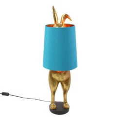 Table Lamp - Hiding Bunny In Turquoise