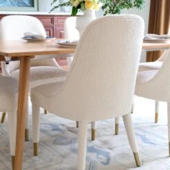 Tavish Dining Chair In Ivory Boucle 14 Tavish Dining Chair In Ivory Boucle -Home Decorate Shop Tavish Dining Chair