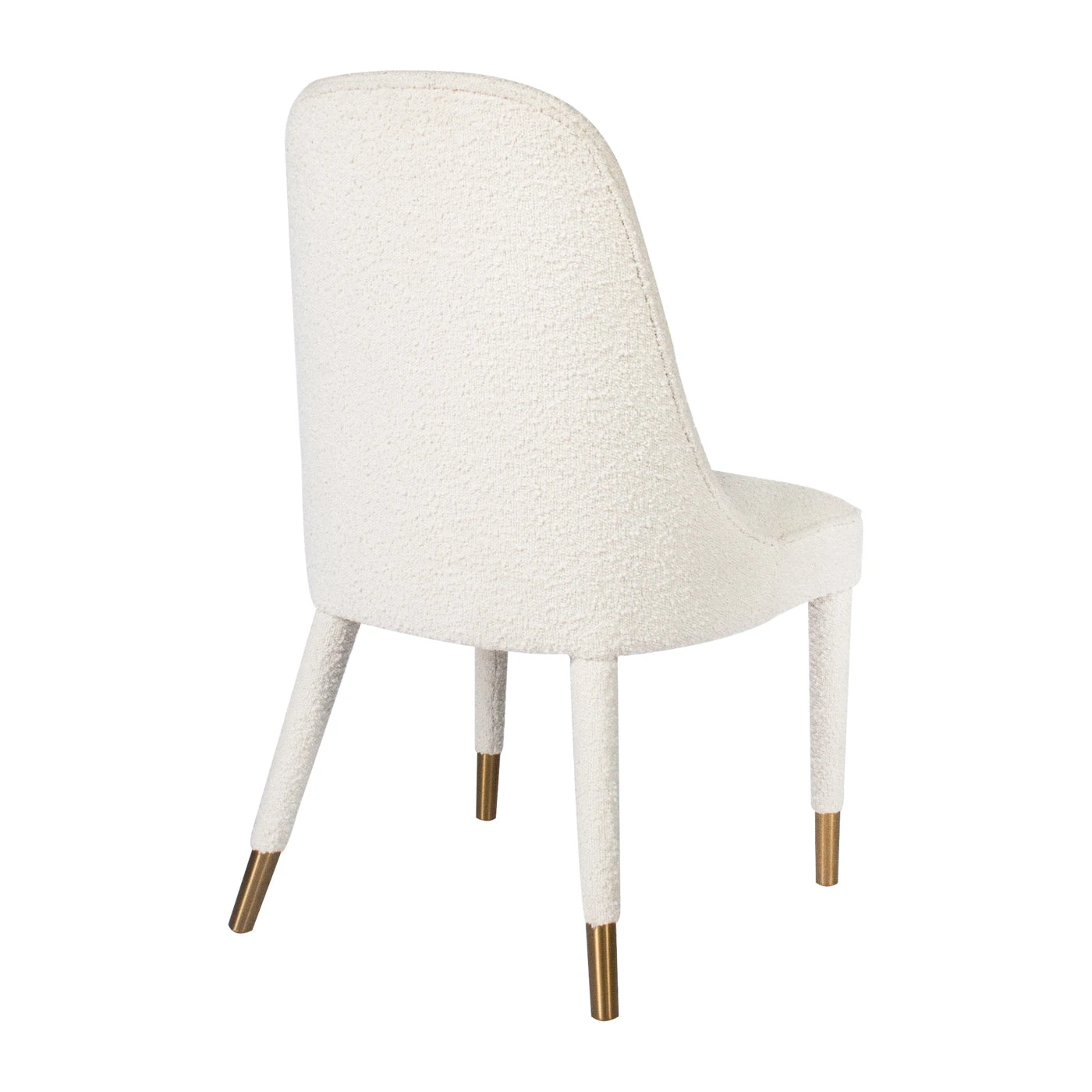 Tavish Dining Chair In Ivory Boucle 4 Tavish Dining Chair In Ivory Boucle - Image 4
