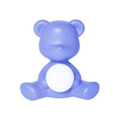 Teddy Girl Lamp - Light Blue