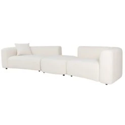 The Straight Talker Sectional In Ivory Boucle -Home Decorate Shop TheSraightTalkerSectional.03