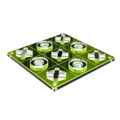 Tic Tac Toe Game - Neon Green -Home Decorate Shop TicTacToeGame NeonGreen.03