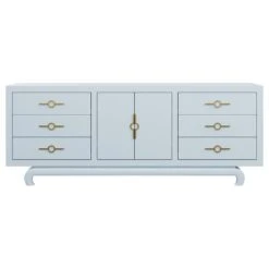 Custom Toulouse Credenza -Home Decorate Shop ToulouseCredenzaMatrix.GulfstreamBlue.02