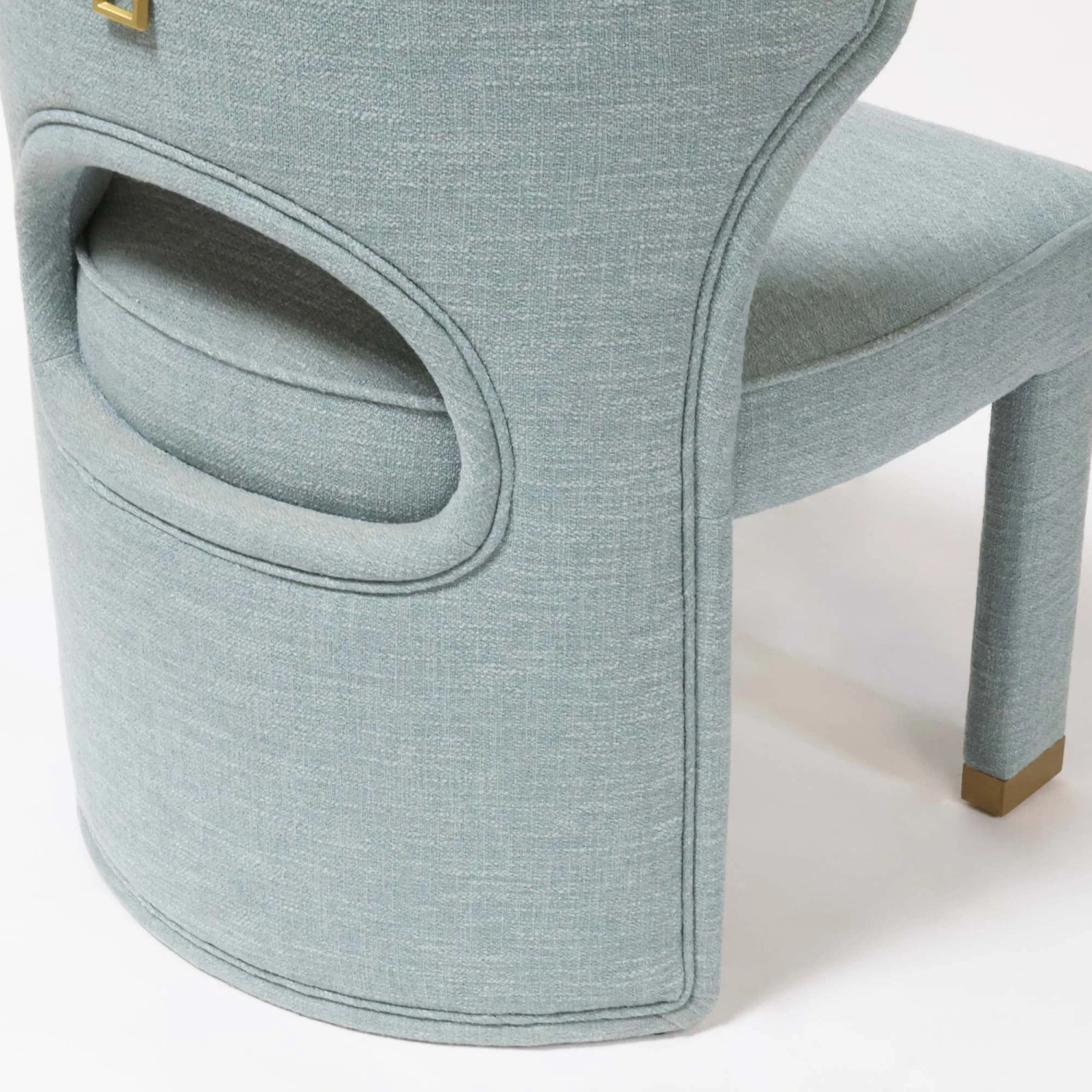 Valerie Dining Chair In French Blue Linen 6 Valerie Dining Chair In French Blue Linen - Image 6