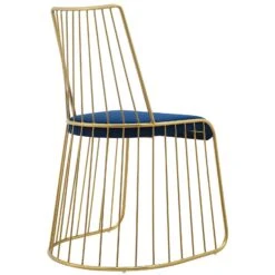 Voltaire Dining Chair In Navy Velvet -Home Decorate Shop Voltaire 20Dining 20Chair 20in 20Navy 20Velvet.03