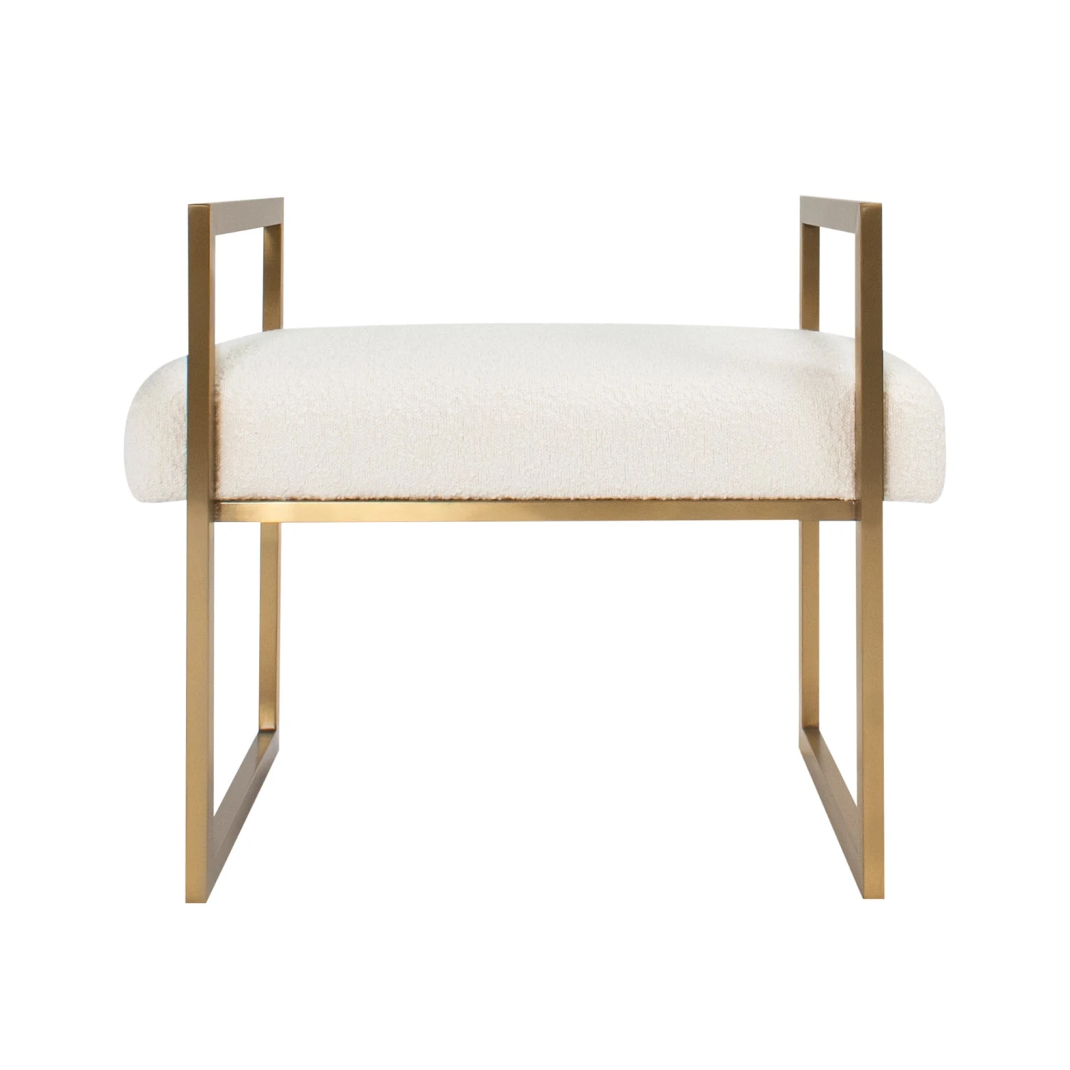 Westland Bench In Ivory Boucle 3 Westland Bench In Ivory Boucle - Image 3