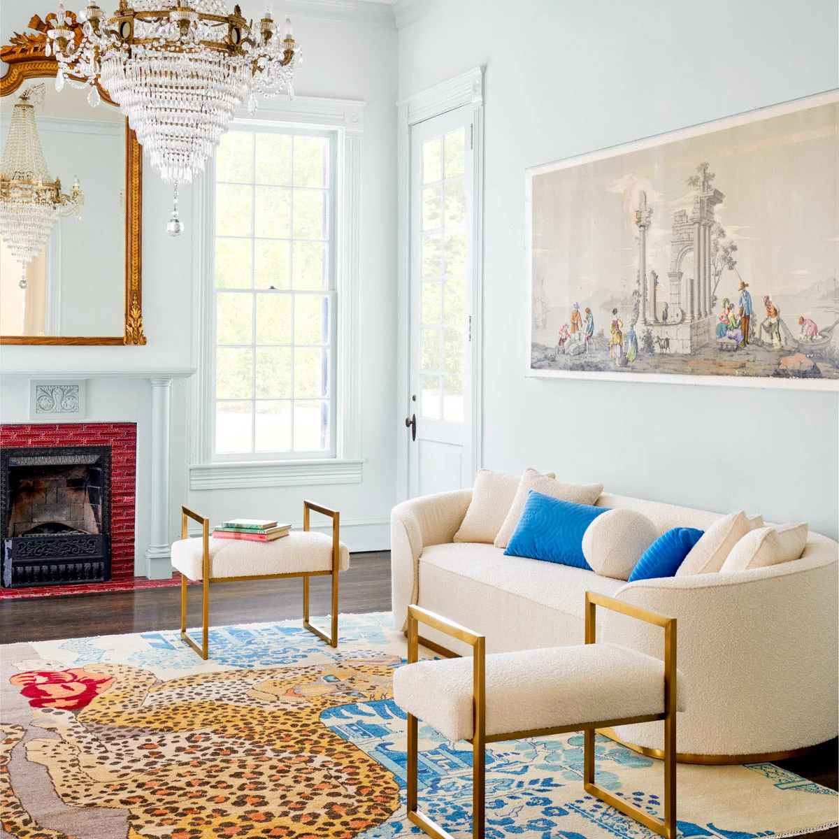 Westland Bench In Ivory Boucle 2 Westland Bench In Ivory Boucle - Image 2