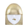 Fashion Faces Large Pout Wall Art - Gold
