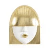 Fashion Faces Large Kiss Wall Art - Gold
