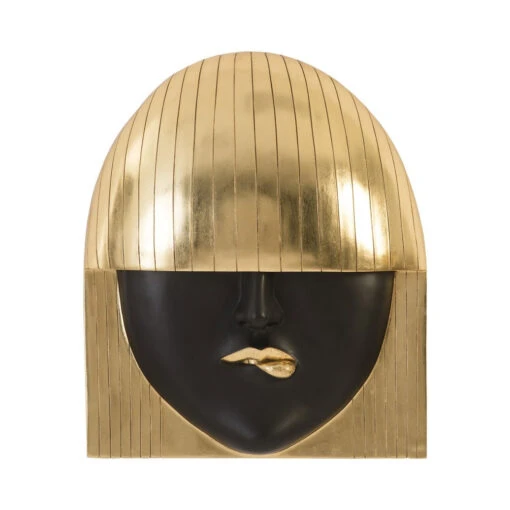 Fashion Faces Large Pout Wall Art - Black